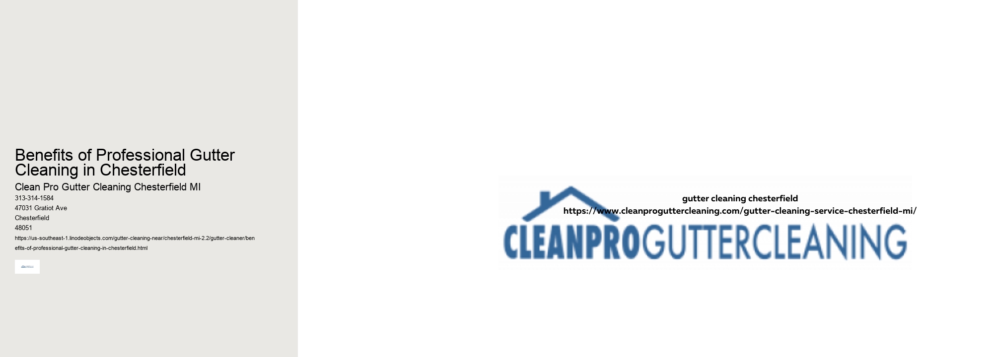 Benefits of Professional Gutter Cleaning in Chesterfield 